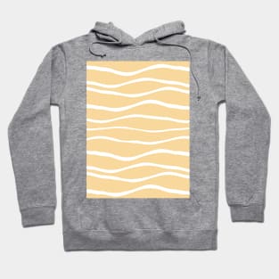 Cute yellow sand waves Hoodie